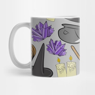 Witchy Cartoon Pattern, made by EndlessEmporium Mug